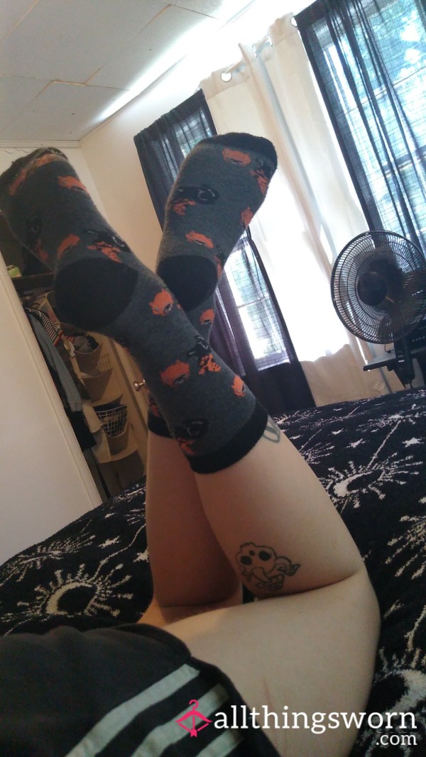 Who Wants These Stinky Little Halloween Socks? 👀👻🧡