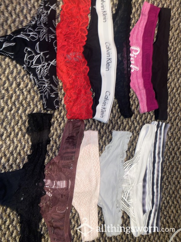 Wide Variety Thongs😍