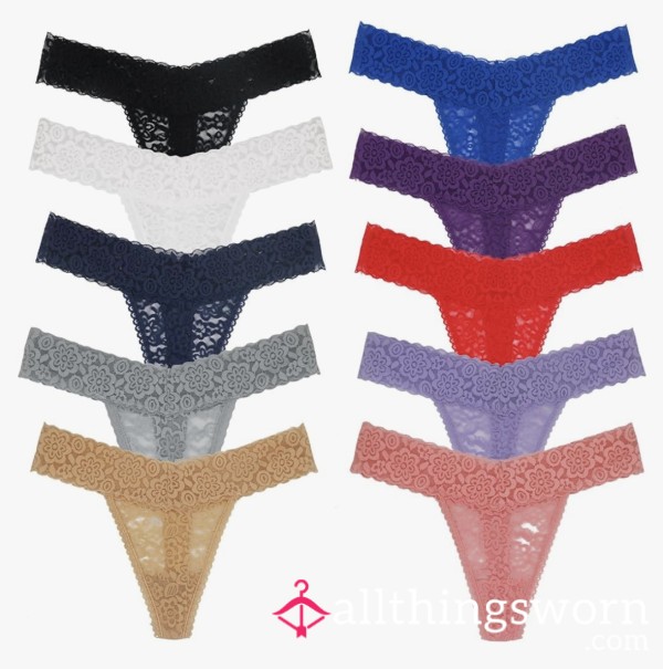 BOGOF !! Will Be Sweet Smelling And Well Worn Lace Thongs!