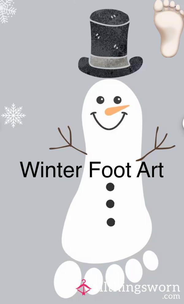 Winter Foot Art ☃️