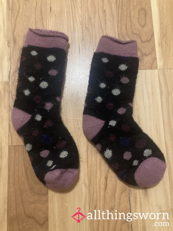 Wool Polka Dot Socks