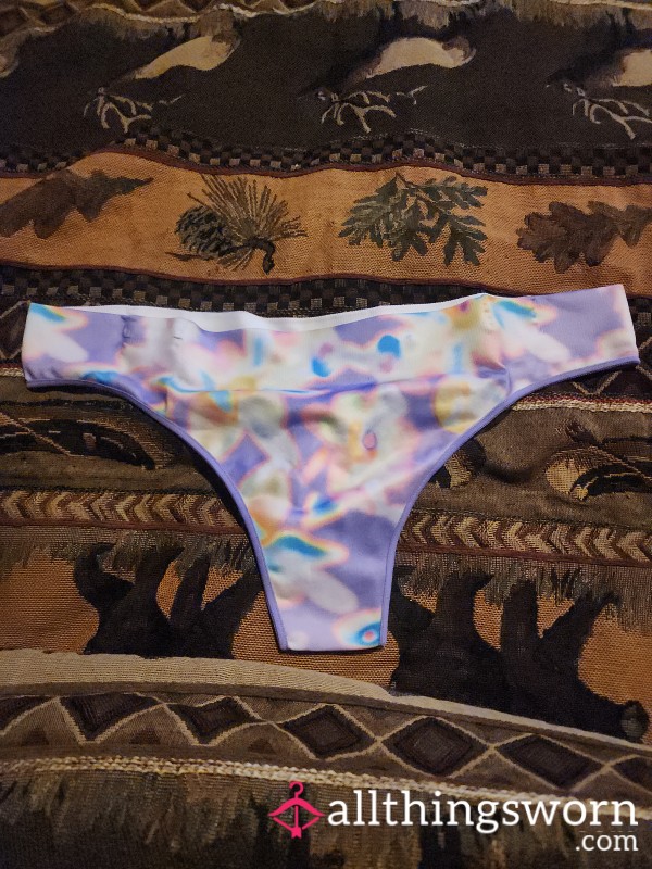 Neon Colored Tye-dye Thong