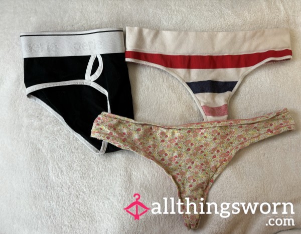 Worn Aerie Boyshort & Thong Panties