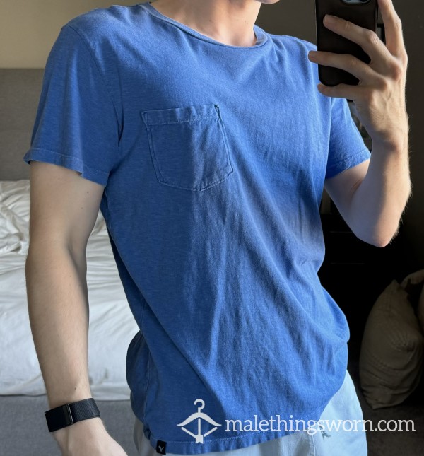 Worn American Eagle Shirt (Blue)