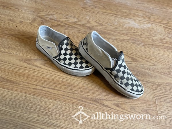 Worn And Dirty Vans Slip-Ons (sz 6)