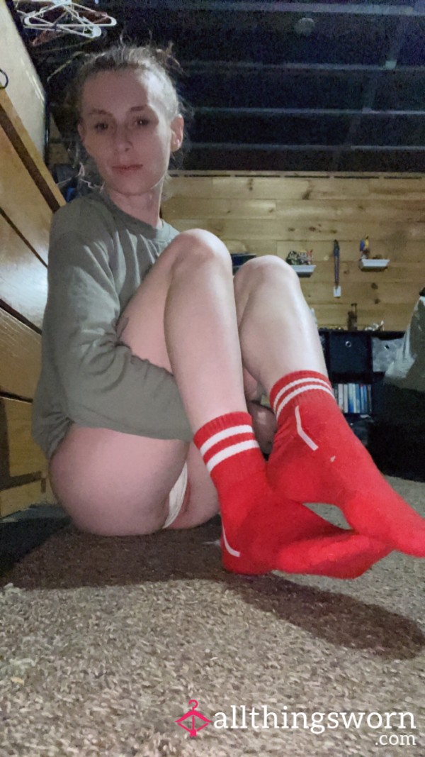 Worn And Smelly Red Socks!