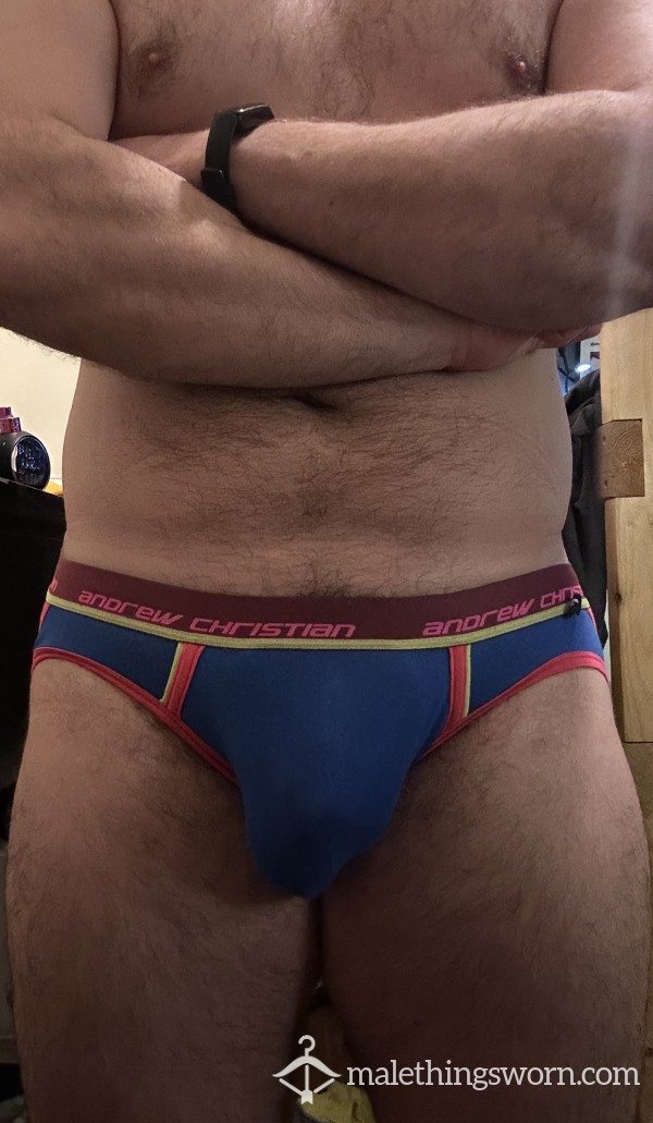 Worn Andrew Christian Double Strap Jock