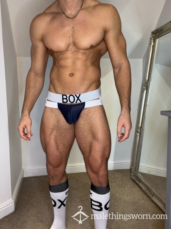 Worn Black And White Jock