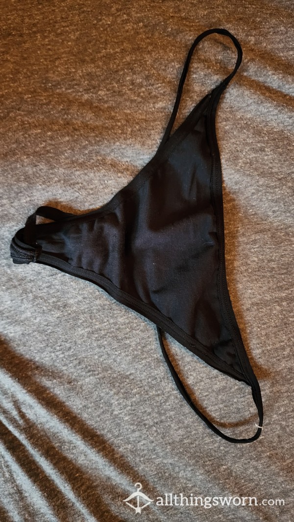 Worn Black G String