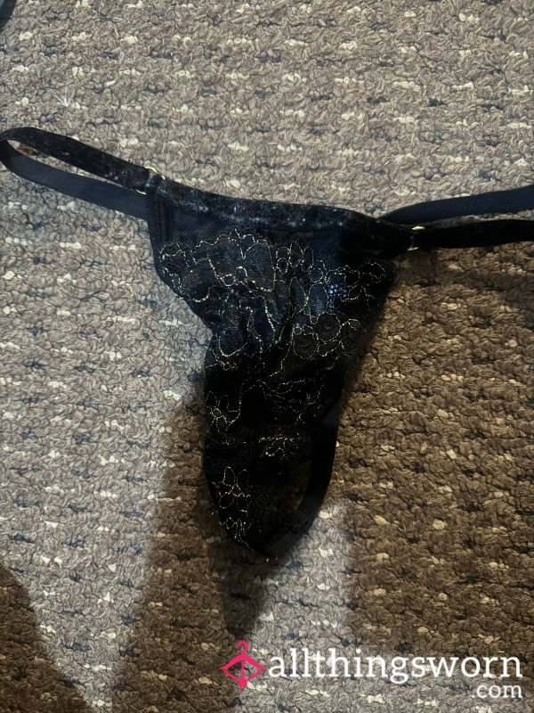 Worn Black G String