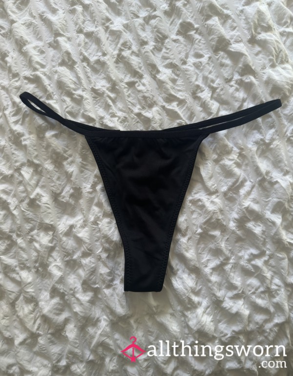 Worn Black G-string