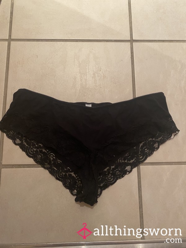 Well Worn Black Panties