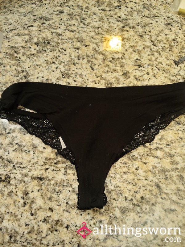 Worn Black Panties