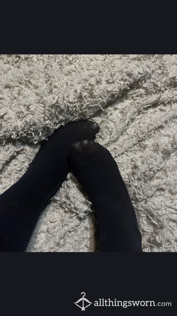 Worn Black Pantyhose