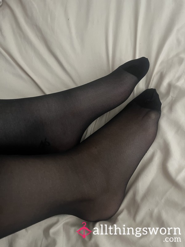 Worn Black Pantyhose / Tights💋