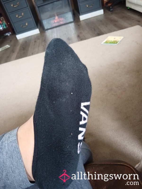 Worn Black Socks 2 Days Super Sweaty