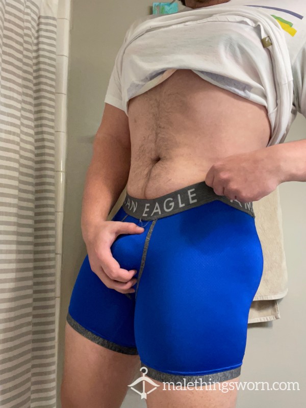 SOLD - Worn Blue AE Boxer Briefs