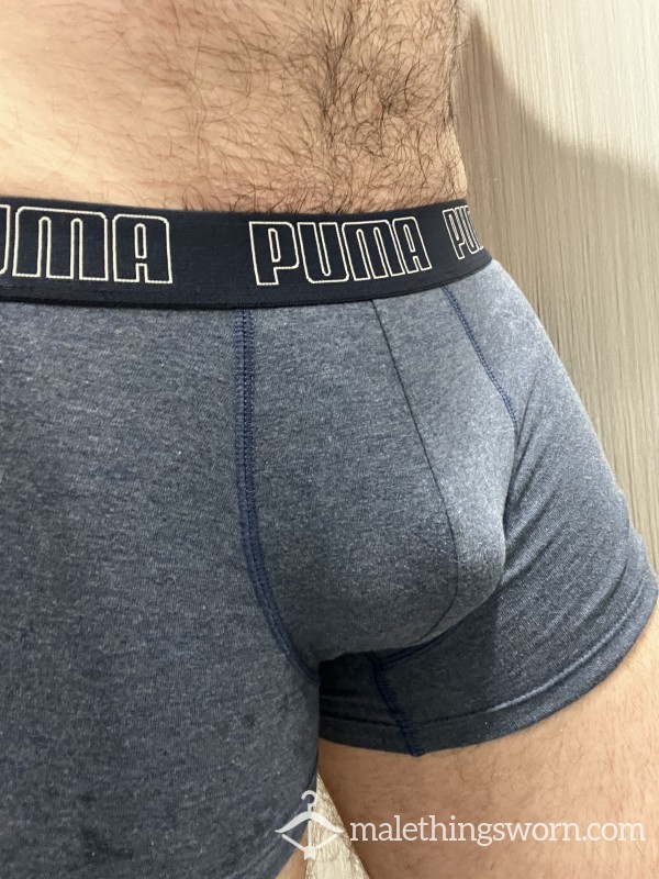 “SOLD” Worn Blue Puma Boxers (L)