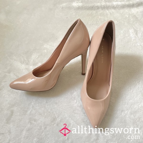 Worn Blush Pink High Heels | Size 3