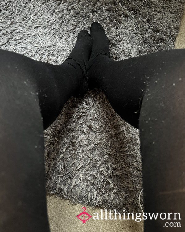 Worn Bobbly Black Xl Tights