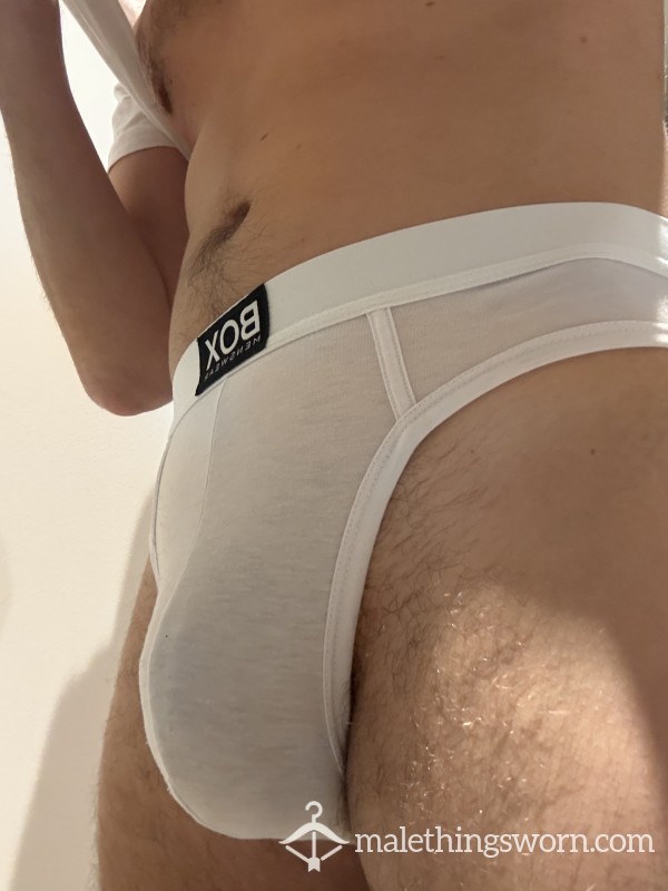 Worn Box White Briefs