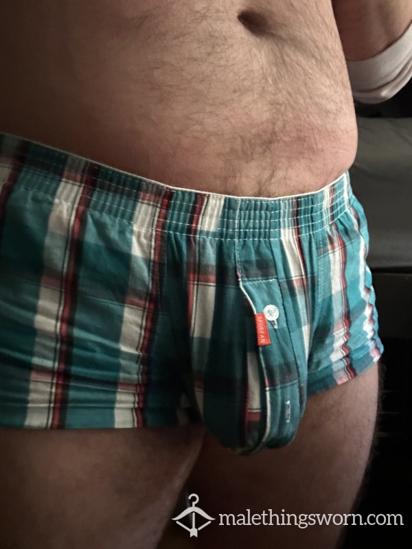 Worn Boxer Trunks (Two Guys!)