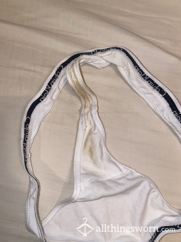 Worn Calvin Klein Thong (SOLD)