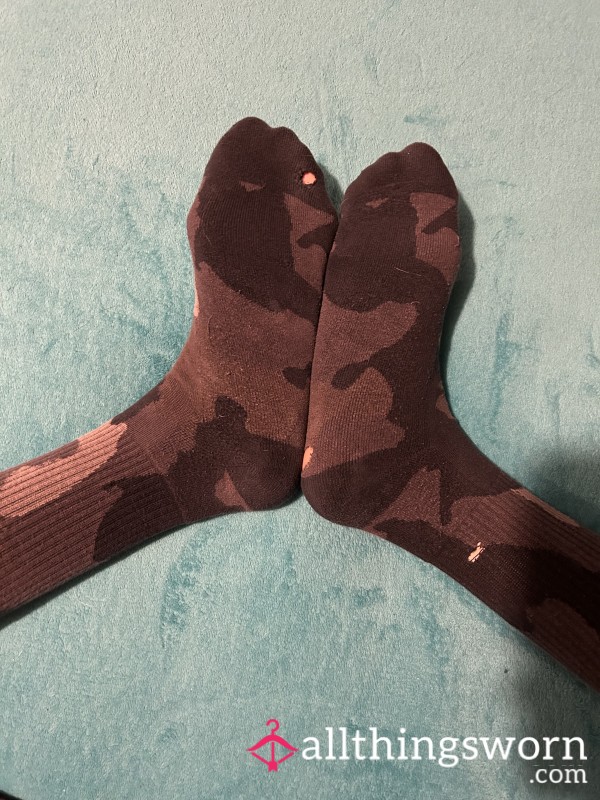 Worn Camo Socks