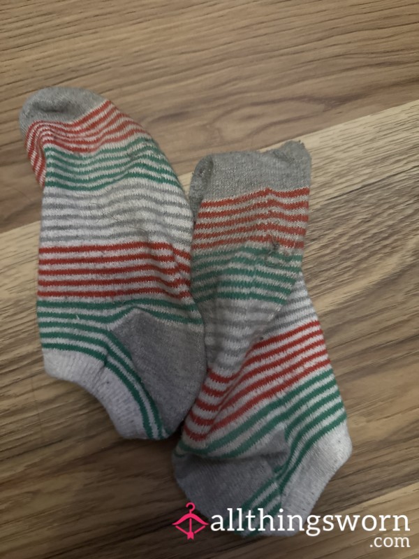 Worn Christmas Socks