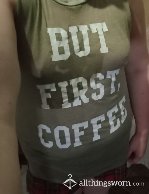 Worn "Coffee" Tank