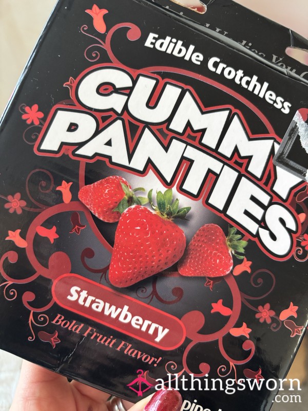 Worn Crotchless Edible Gummy Panties