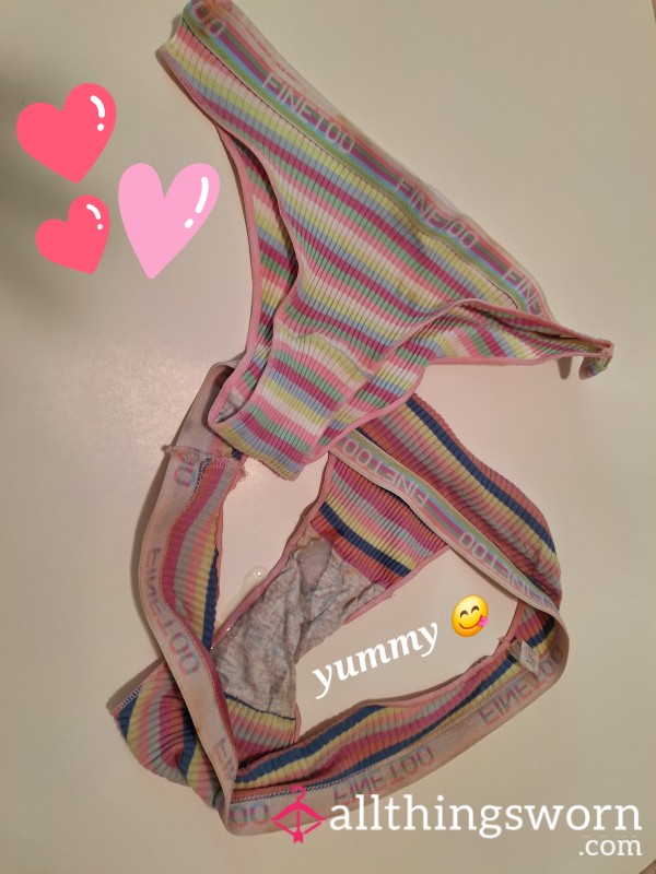 Worn C*mmed On Hipster Panties