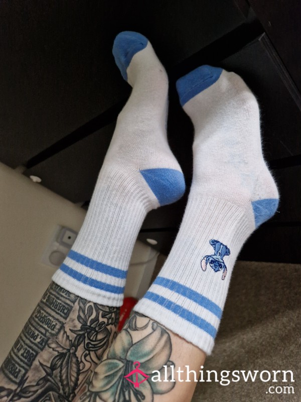 Worn Disney Stitch Long Socks