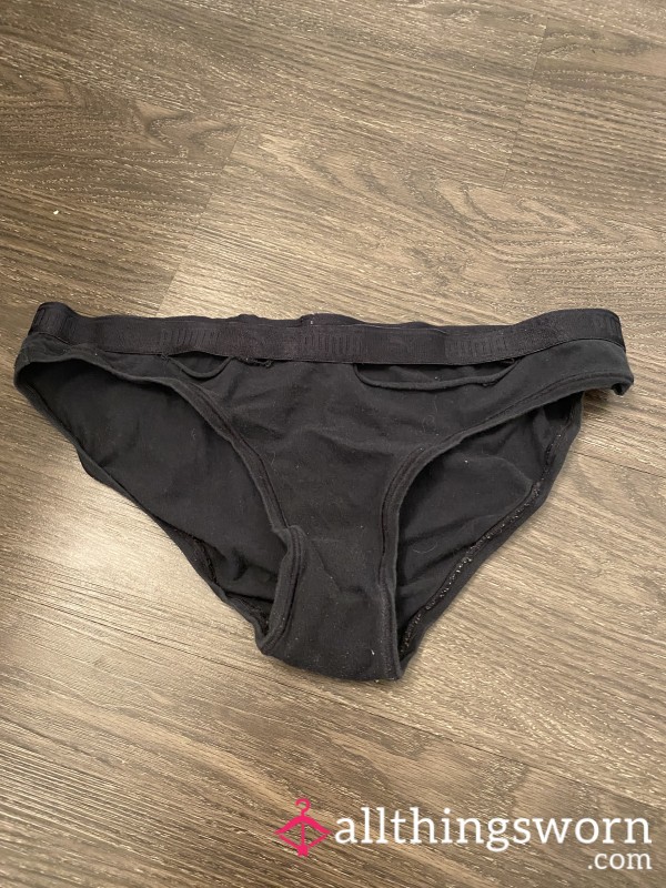 Worn Down Black Panties