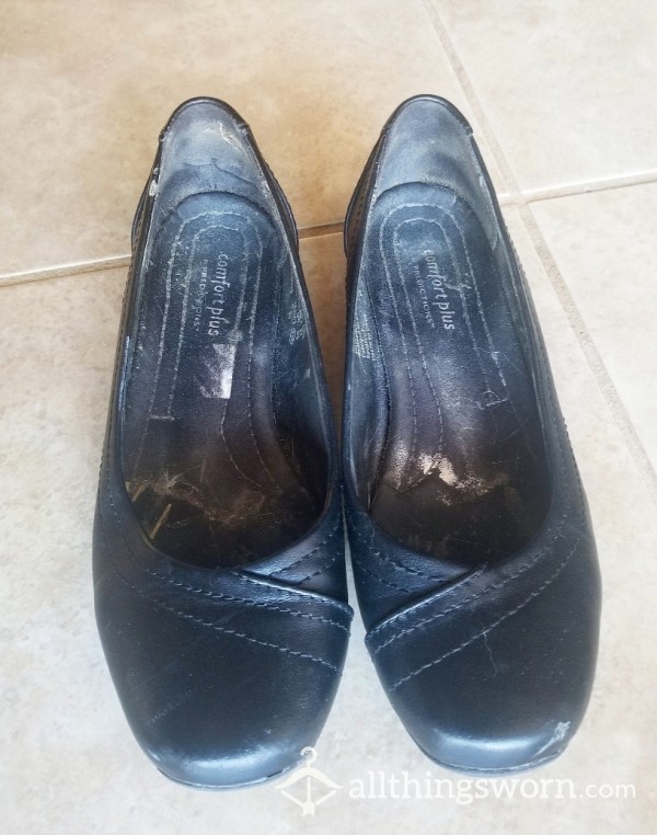 Worn Down Work Shoes