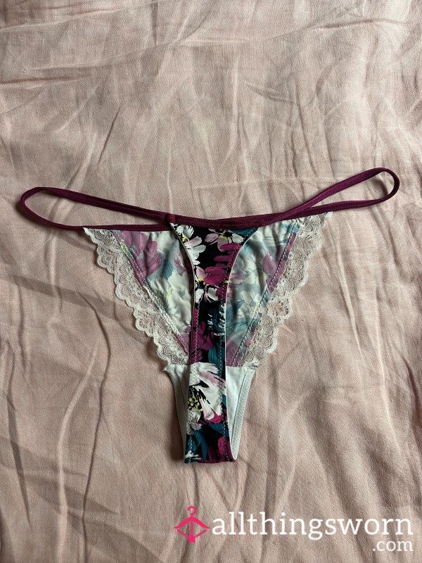 Worn Flor*l Panties