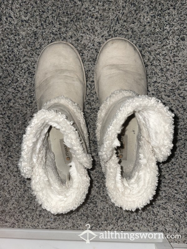 Worn Fluffy Boots