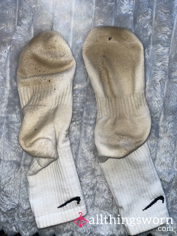 Worn For 3 Weeks Super Smelly Stained Socks