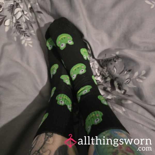 Worn Frog Socks