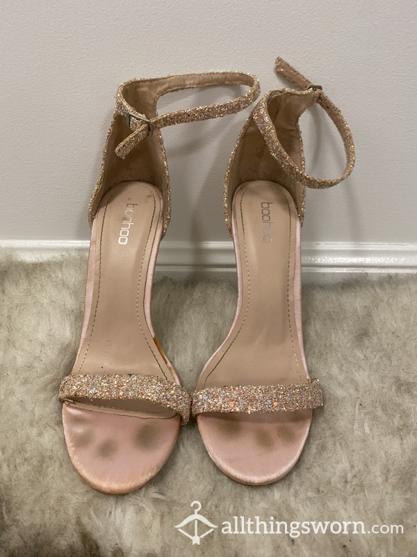 Worn Glitter Heels