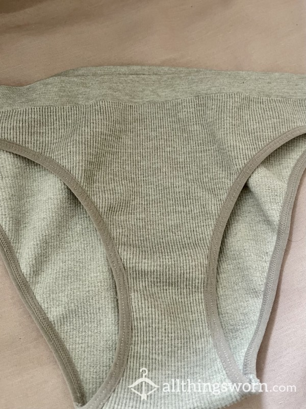 3 Days Worn Full Back  Grey Underwear