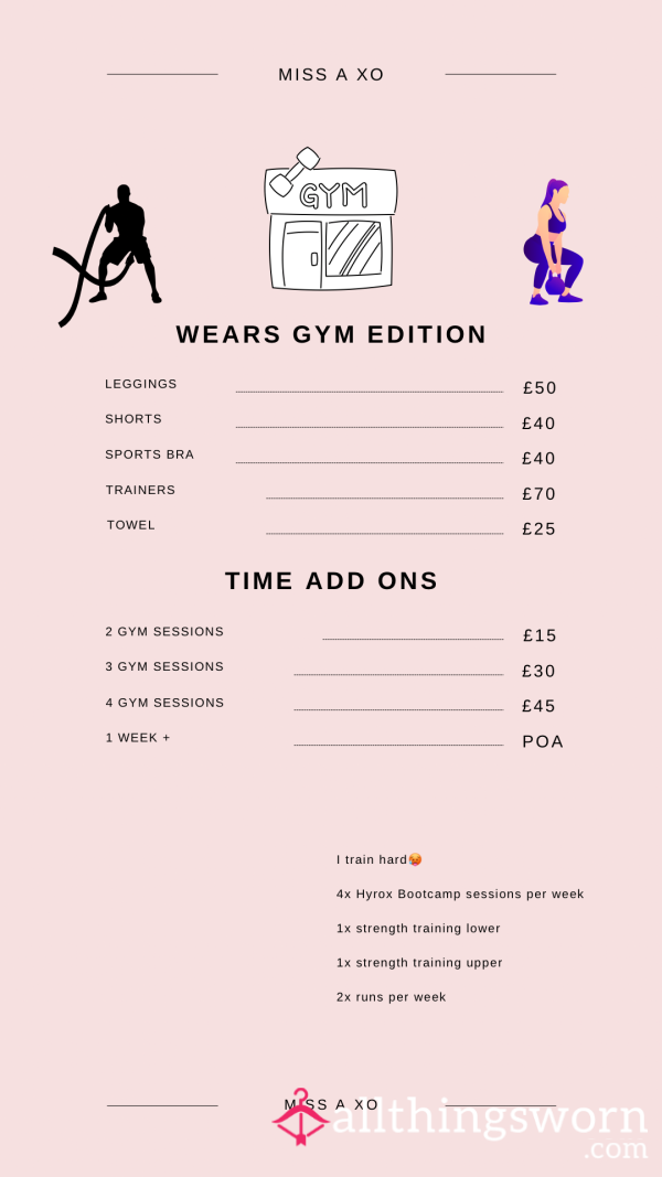 Worn Gym Wear