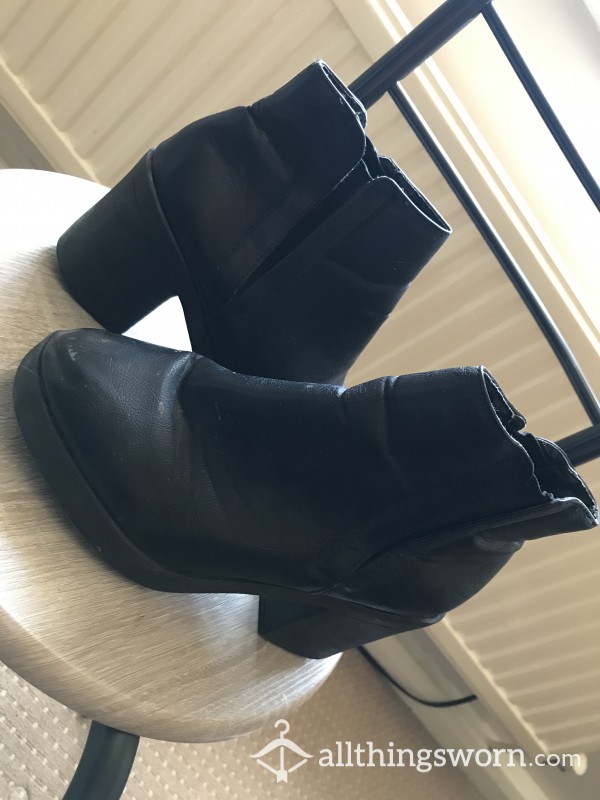 Worn Heeled Boots