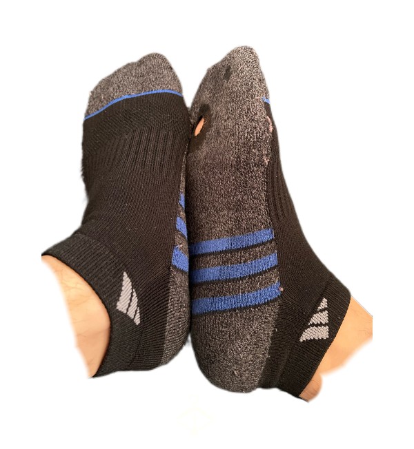 Worn Holey Adidas Socks