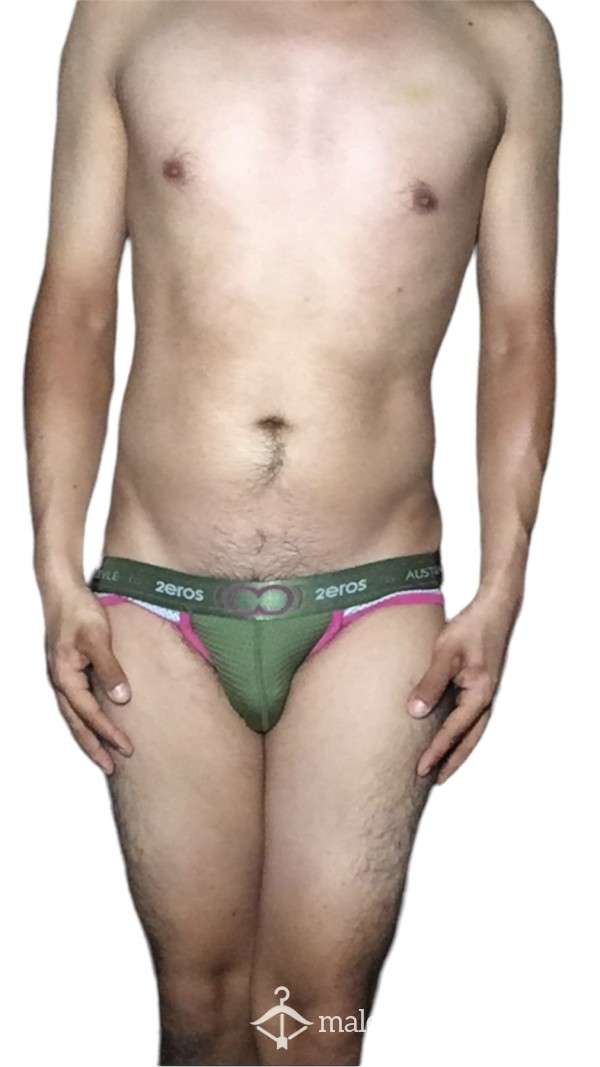 HEAVILY WORN Jockstrap Green 2eros