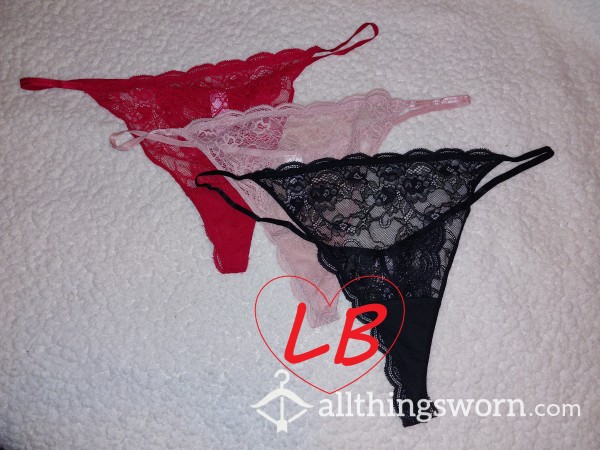 WORN LACY THONG SIZE XL