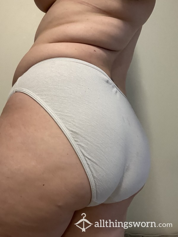 Worn Large Cotton Panties