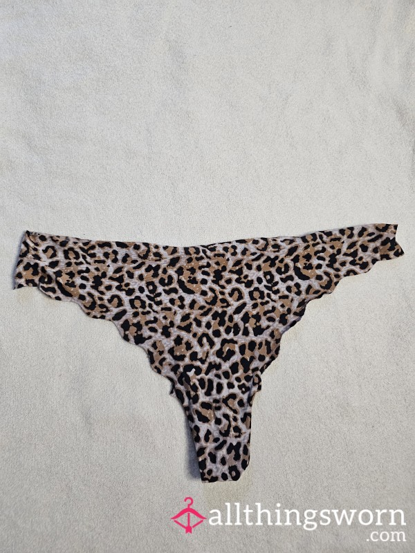 Worn Leopard Thong