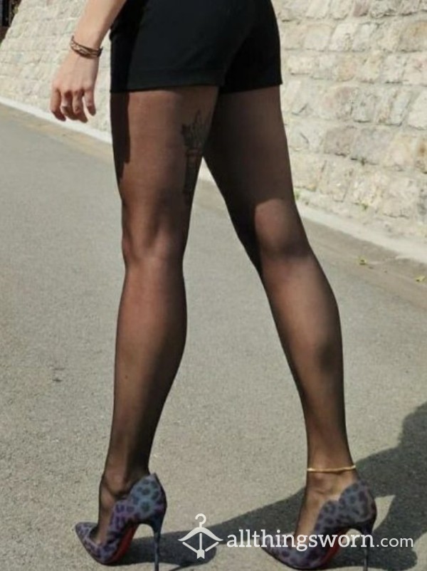 Worn Nylons Pantyhose Tights Without Panties