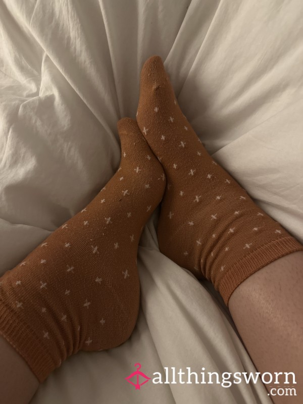 Worn Orange Socks